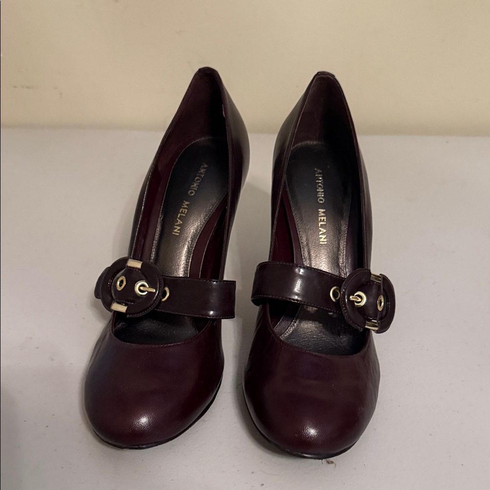 ANTONIO MELANI Dark Burgundy Heels
